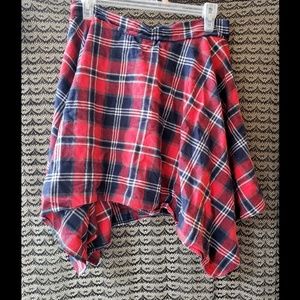 Plaid Striped Edgy Schoolgirl Skirt (Flow)